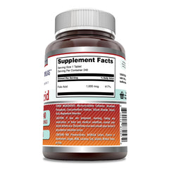 Frasco de 240 tabletas de Amazing Formulas para suministro prolongado.