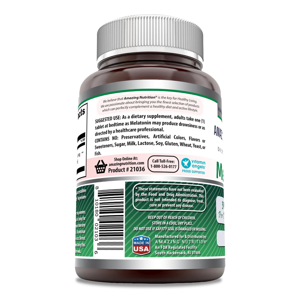 Amazing Formulas Melatonin made in USA with purity and potency