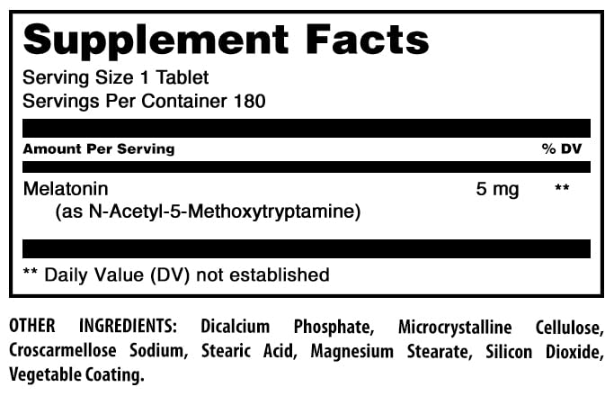 Amazing Formulas Melatonin Non-GMO and gluten-free option for sensitive diets