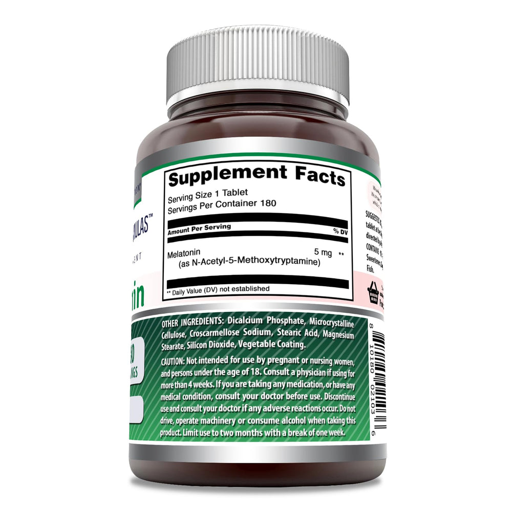 Amazing Formulas Melatonin tablets 180-count for convenient nightly use