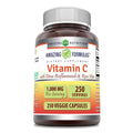 Amazing Formulas Vitamin C 1000 mg with Rose Hips & Citrus Bioflavonoids | 250 Veggie Capsules | Made in USA