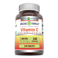Amazing Formulas Vitamin C with Rose Hips bottle—antioxidant-rich daily support.