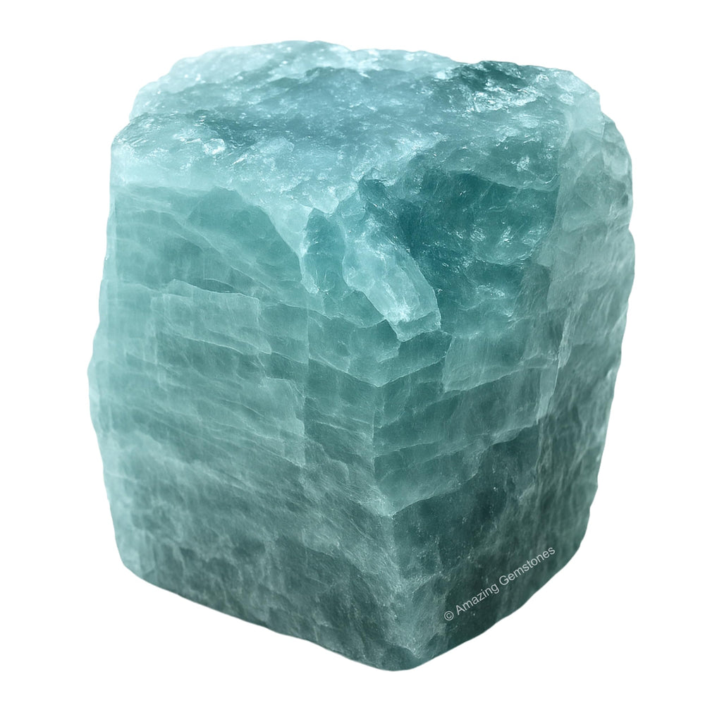 Aguamarina cruda Amazing Gemstone con certificado para equilibrio emocional.
