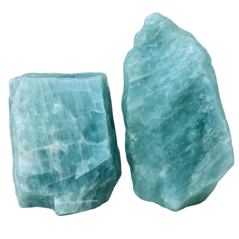 Piedra aguamarina bruta de Amazing Gemstone lista para colección.