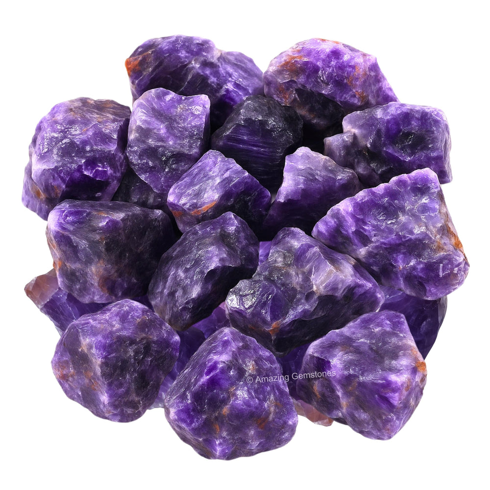 Amazing Gemstone amethyst in hand highlighting natural texture for display
