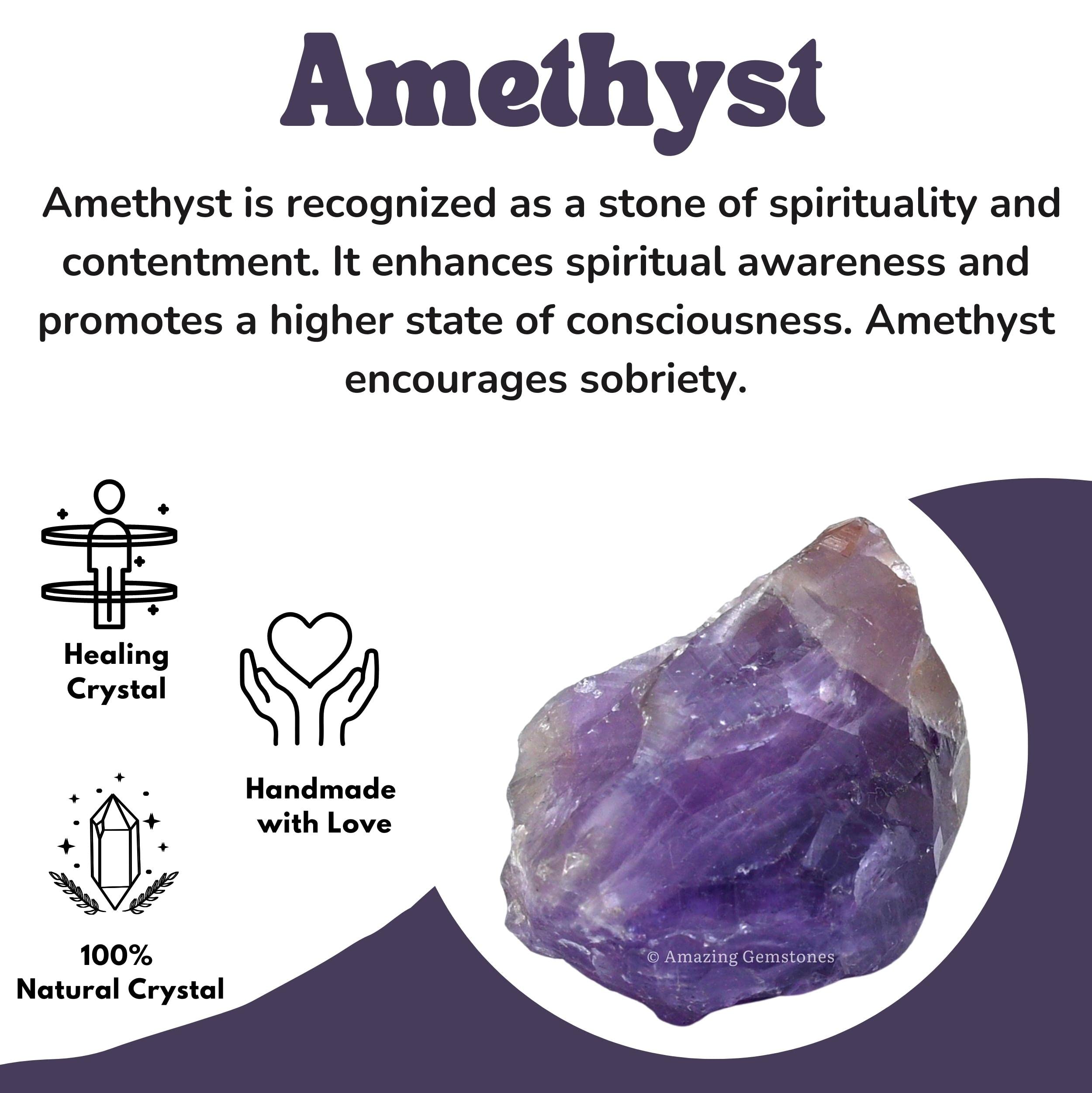 Amazing Gemstone amethyst velvet bag gift packaging ready for gifting