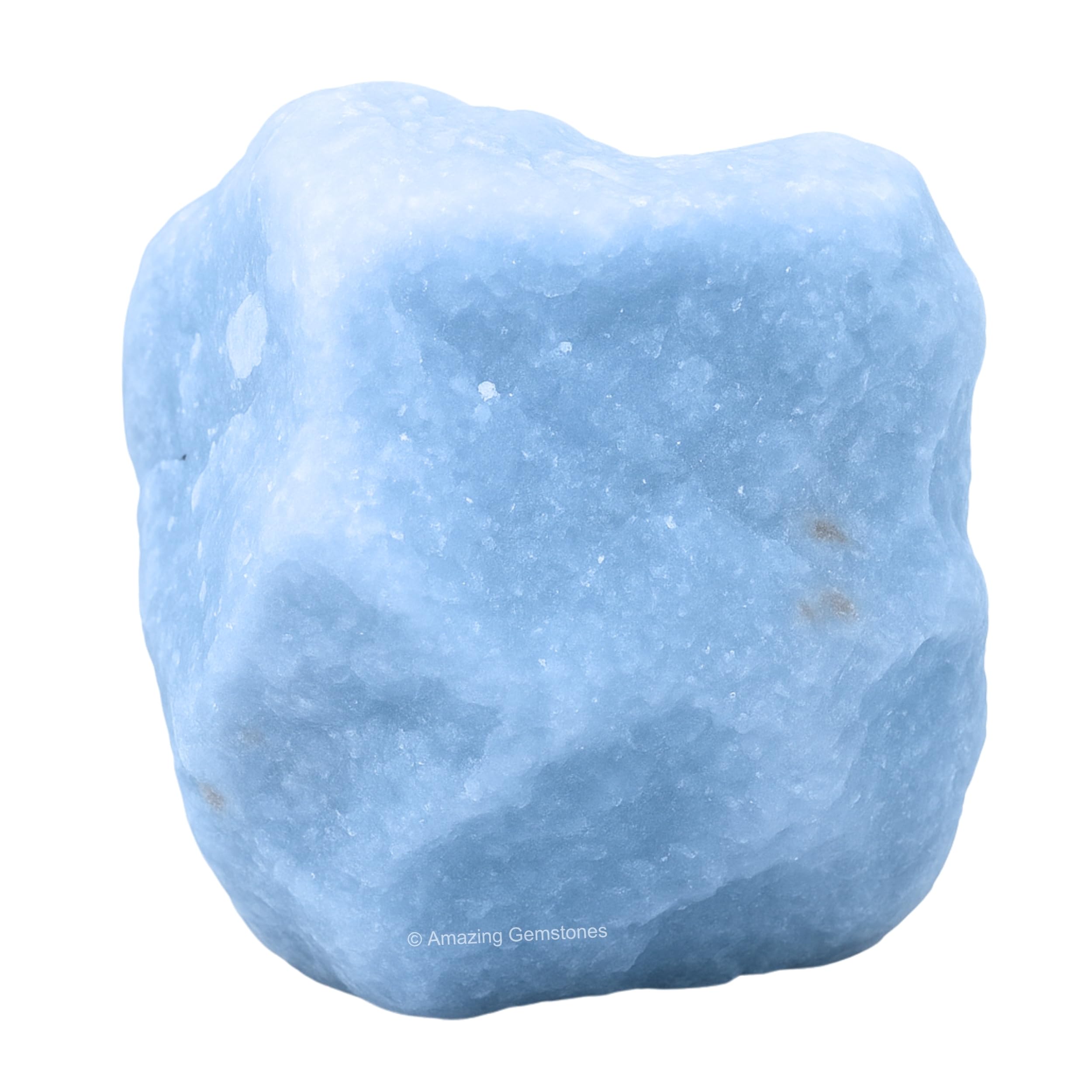 Amazing Gemstone Angelite rough stone for tumbling and DIY projects