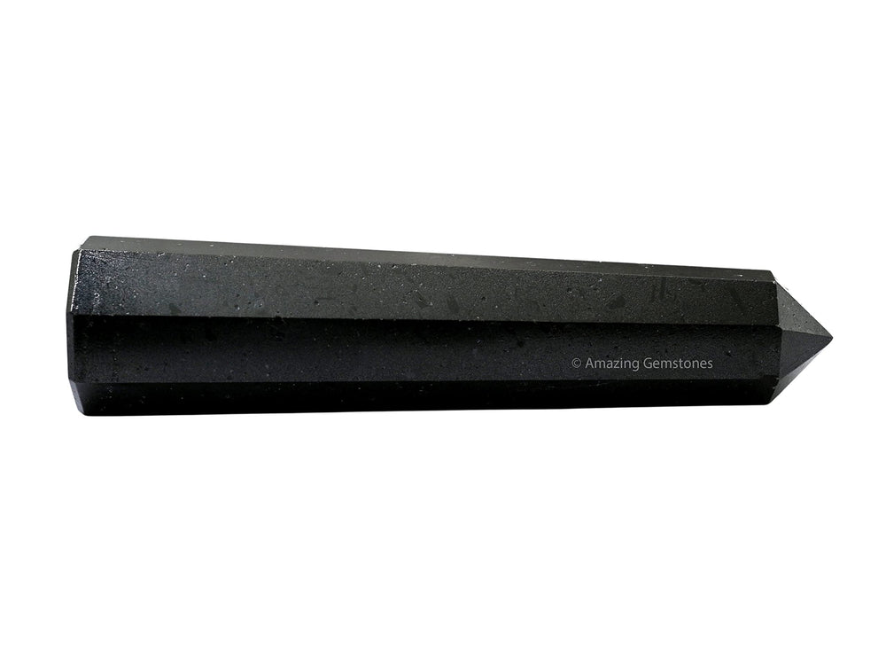 Amazing Gemstone Black Tourmaline Crystal Tower concentrates energy for grounding and clarity.