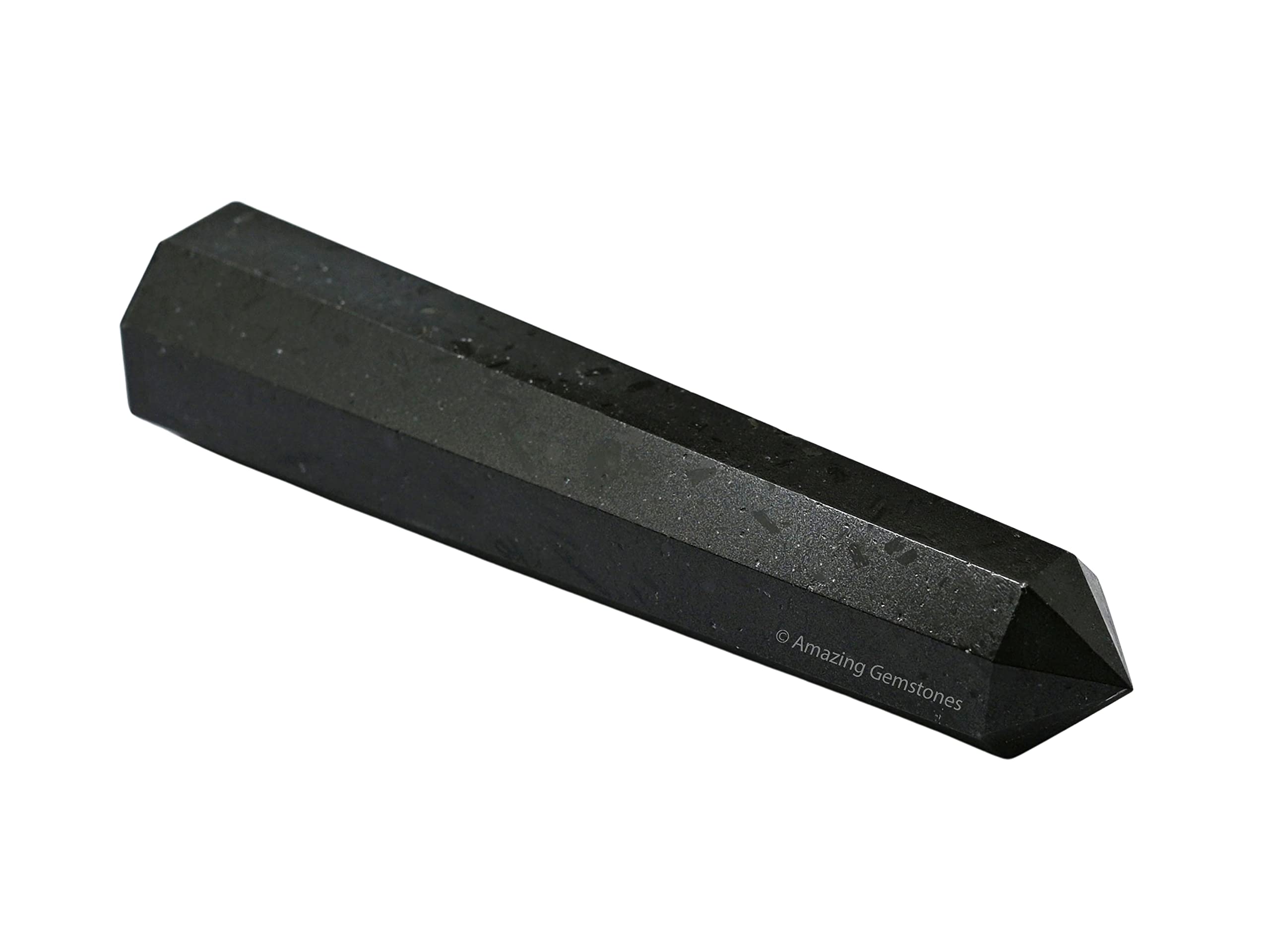 Amazing Gemstone Black Tourmaline Crystal Tower acts as center point in a crystal grid.