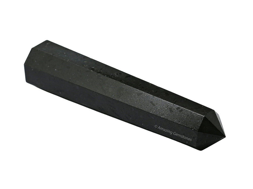 Amazing Gemstone Black Tourmaline Crystal Tower acts as center point in a crystal grid.