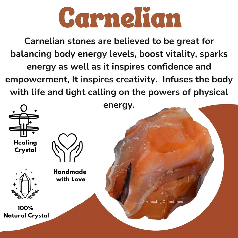 Amazing Gemstone Carnelian certificate of authenticity accompanies this natural crystal