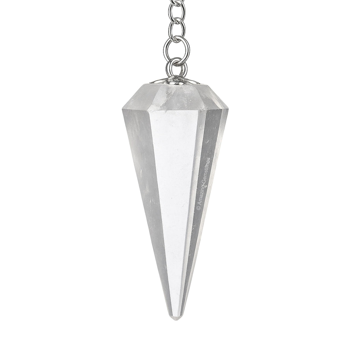 Amazing Gemstone clear quartz pendulum design for precise divination sessions.