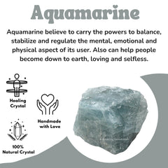 Cristal de aguamarina para proyectos de pulido, de Amazing Gemstone.