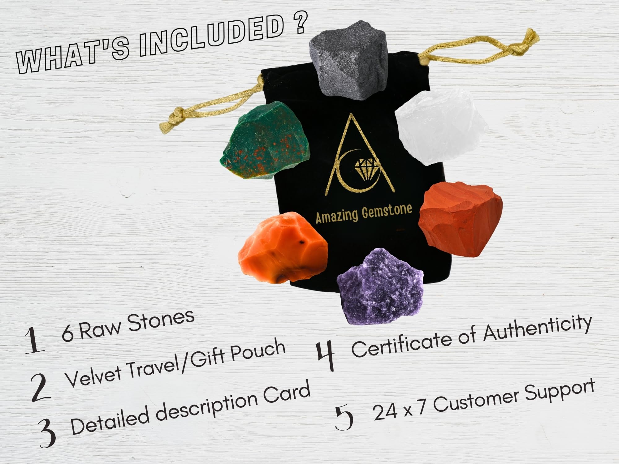 Amazing Gemstone Cuarzo Claro claridad mental para meditaciones.