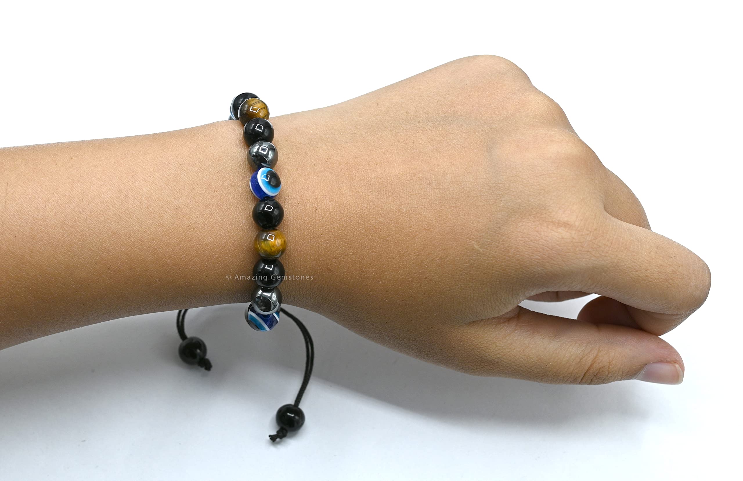 Amazing Gemstone worn on wrist for everyday style and protection.