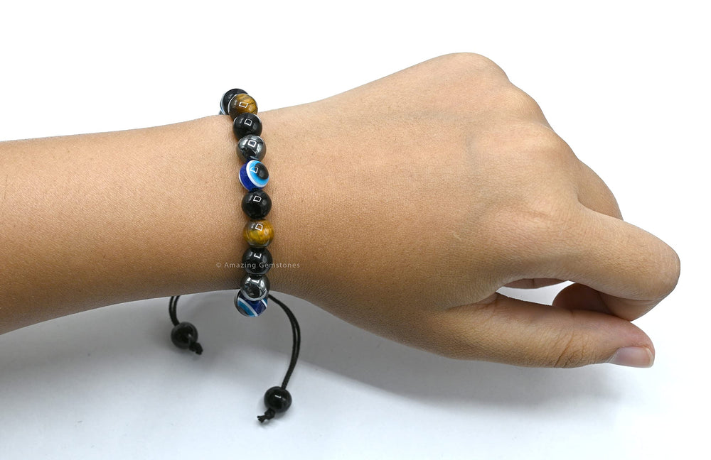 Amazing Gemstone worn on wrist for everyday style and protection.