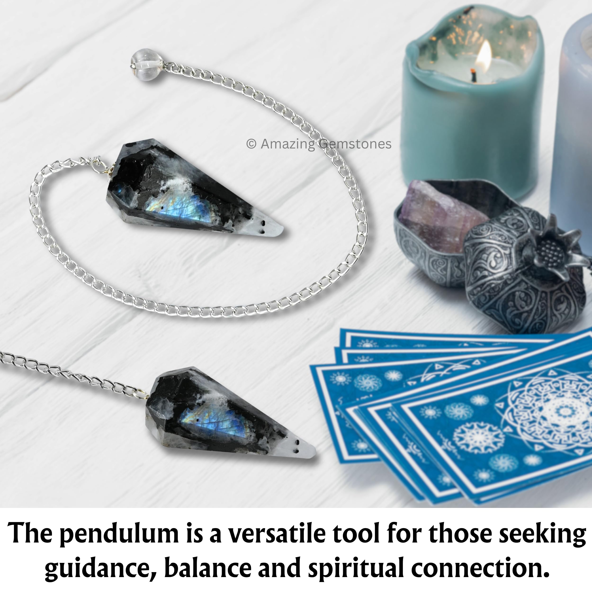 Amazing Gemstone Healing Stones enhance dowsing experiences with focused energy guidance.