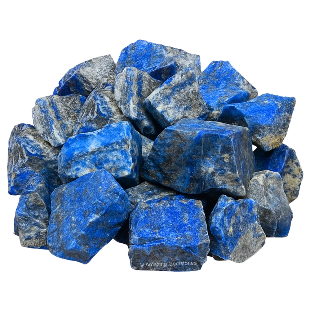 Amazing Gemstone velvet gift bag with authentic lapis lazuli stones ready to gift.