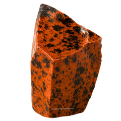 Amazing Gemstone mahogany obsidian crystal formation ideal for DIY tumbling and focus
