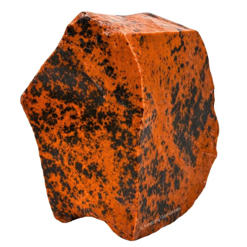 Amazing Gemstone mahogany obsidian rough stone showing natural texture for creativity and energy