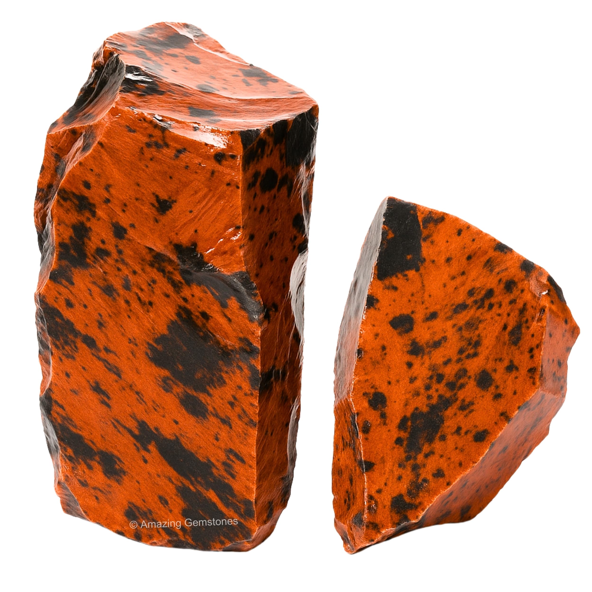 Amazing Gemstone mahogany obsidian tumbling piece suitable for crafts and mindful planning