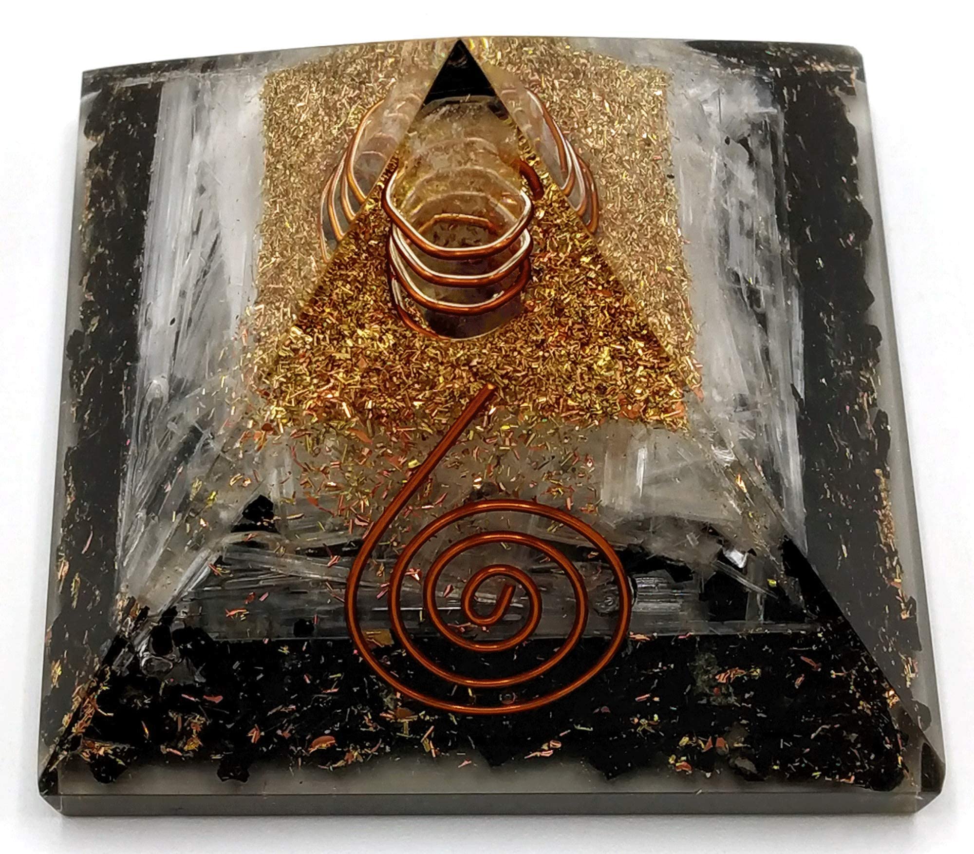 Amazing Gemstone orgone pyramid ambient room energy
