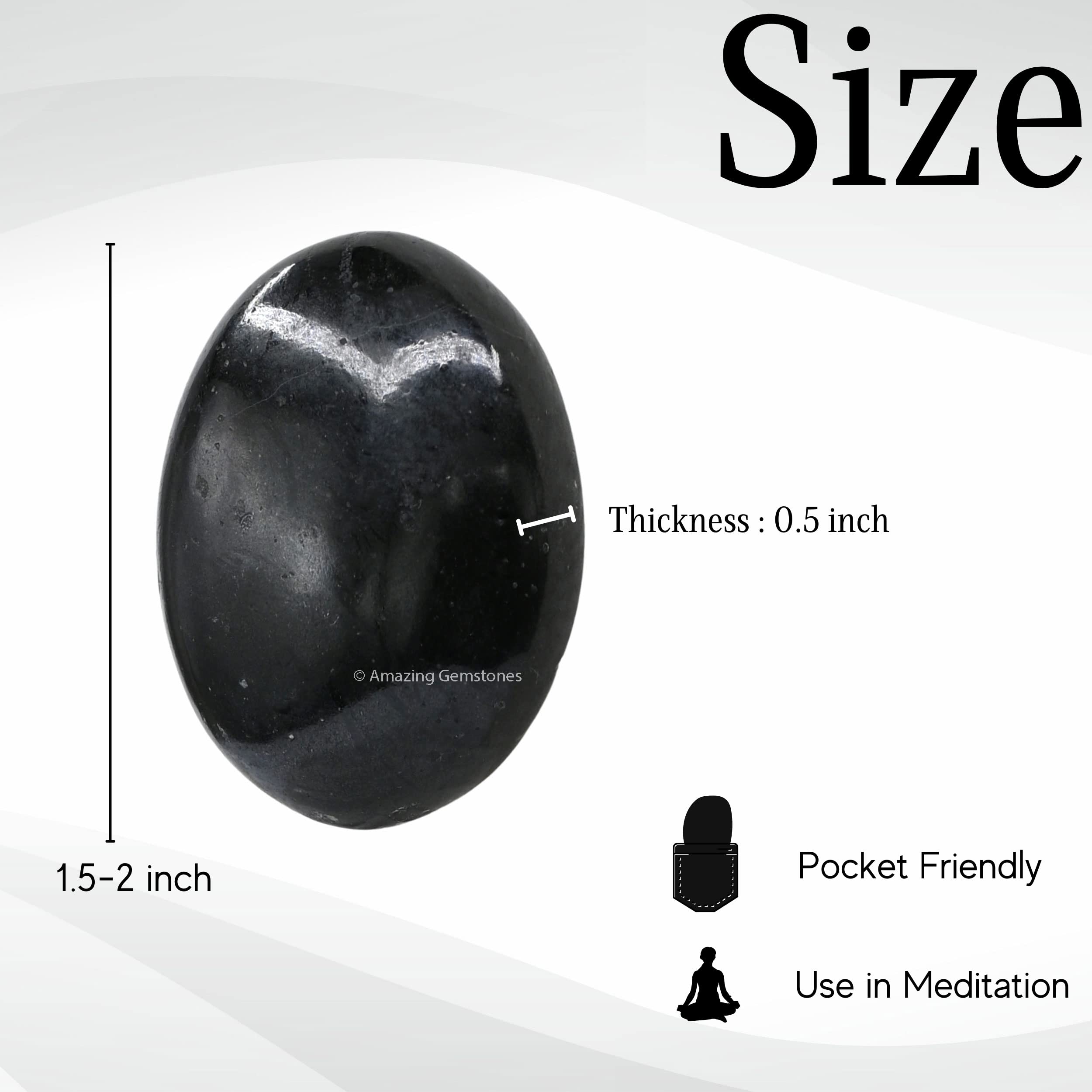 Amazing Gemstone: turmalina negra en palma para rituales energéticos en casa.