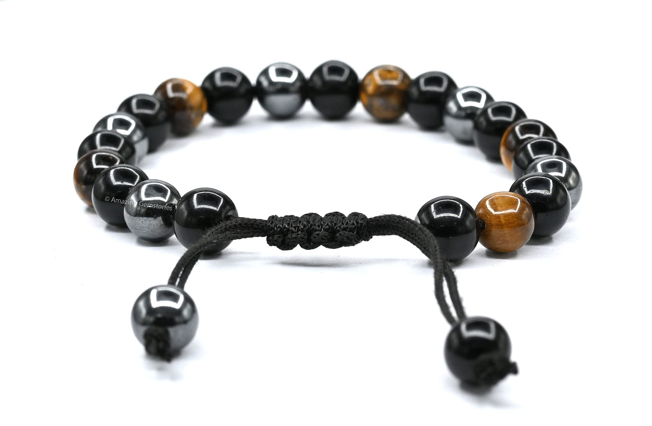 Pulsera Amazing Gemstone ajustable 7-10 pulgadas para hombres y mujeres.