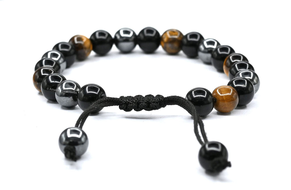 Pulsera Amazing Gemstone ajustable 7-10 pulgadas para hombres y mujeres.