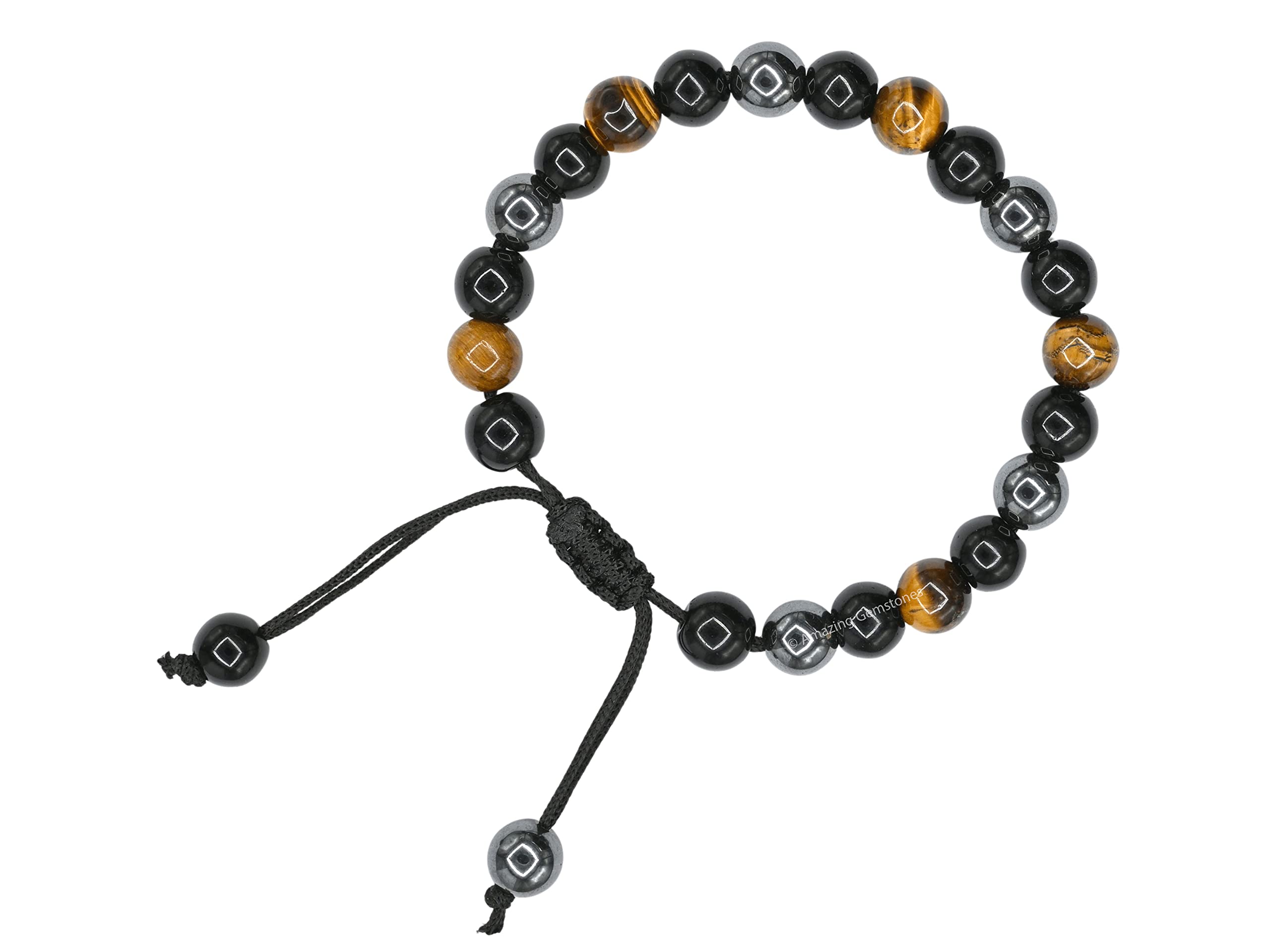 Pulsera Amazing Gemstone incluye tarjeta informativa sobre significado de cada piedra.