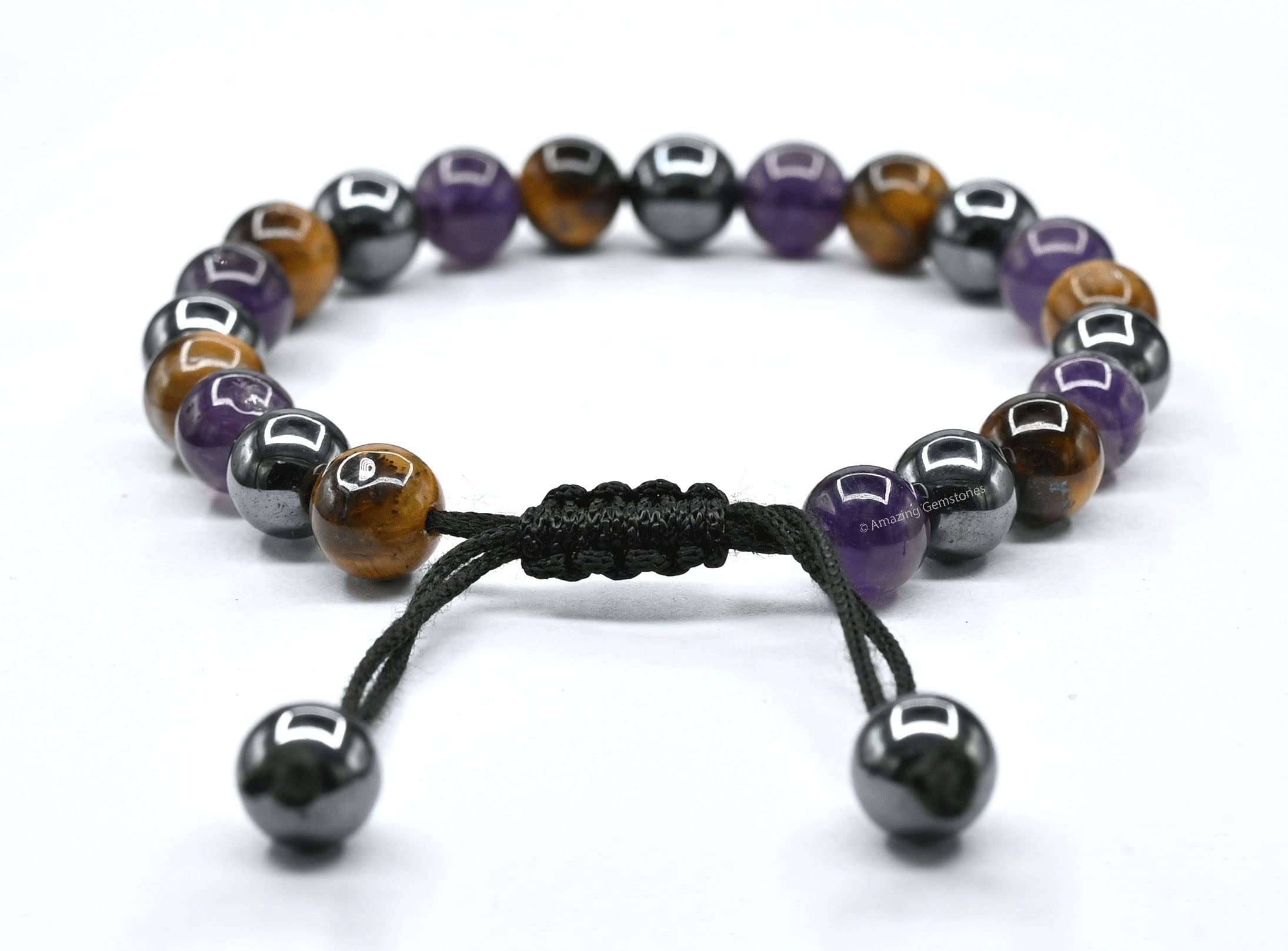 Amazing Gemstone quit-smoking bracelet adjustable fit fits 7–10 inches for most wearers.