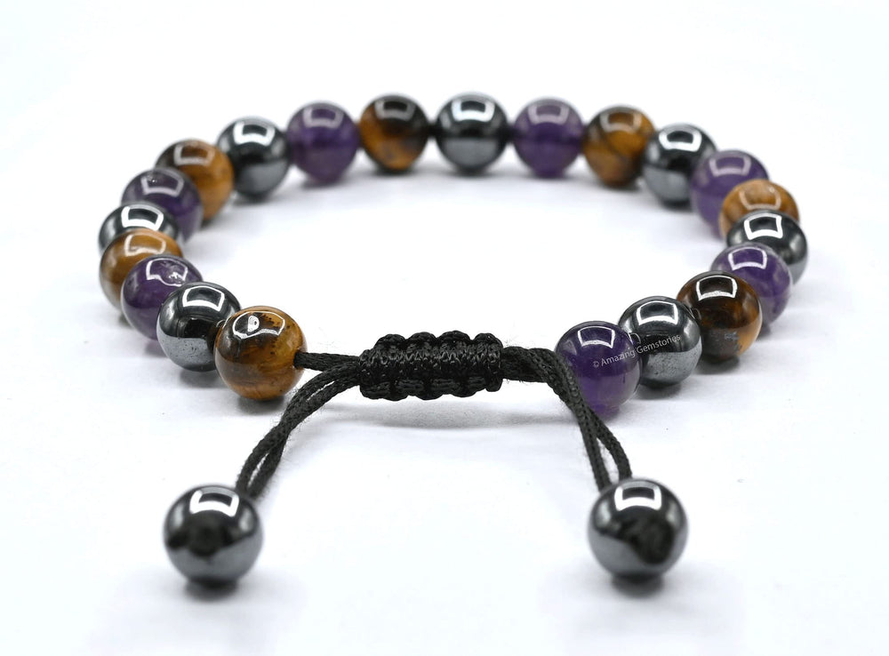 Amazing Gemstone quit-smoking bracelet adjustable fit fits 7–10 inches for most wearers.