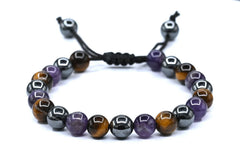 Amazing Gemstone quit-smoking bracelet amethyst beads foster tranquil focus daily.