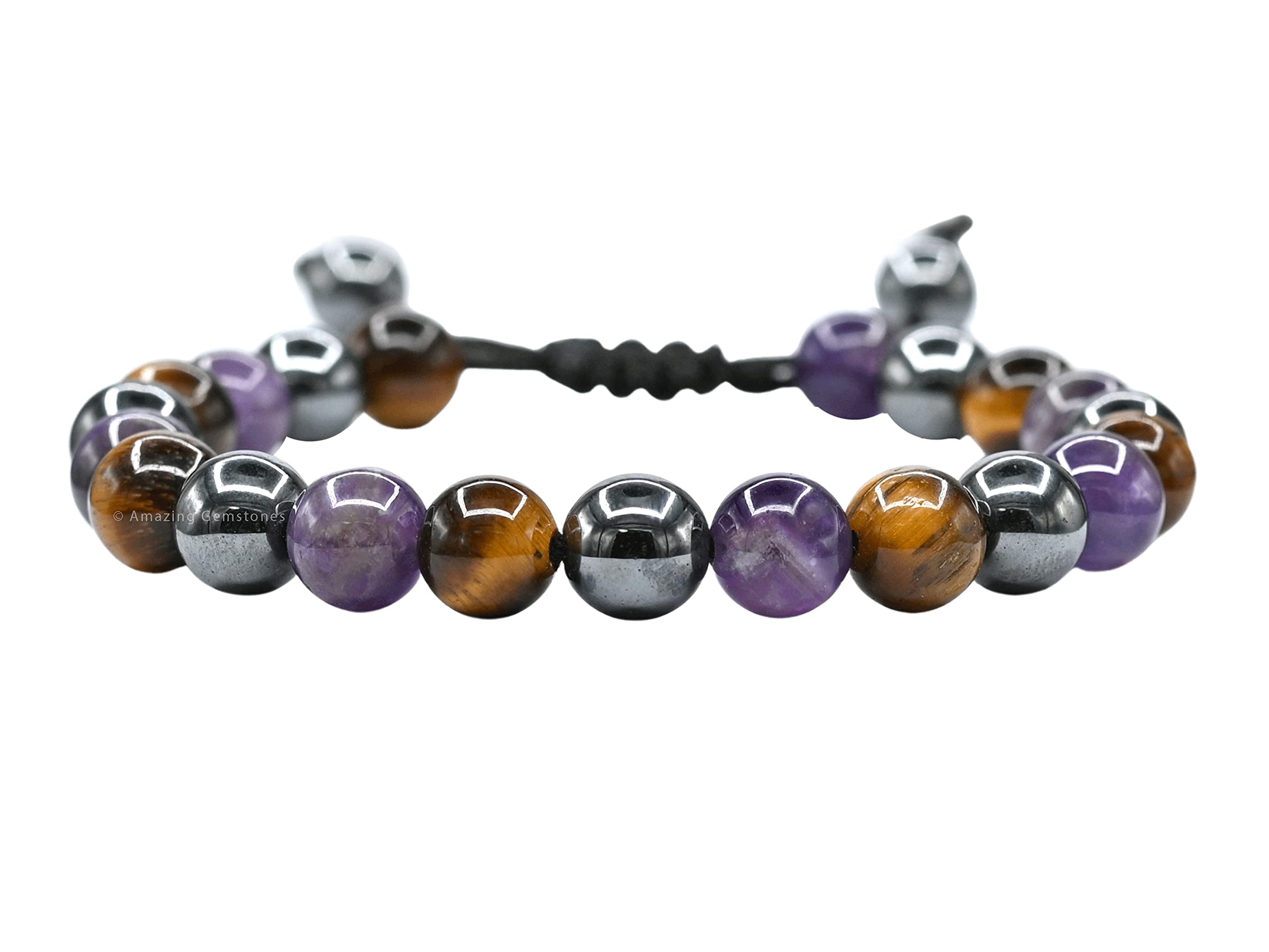 Amazing Gemstone quit-smoking bracelet hematite beads promote focus and calm.
