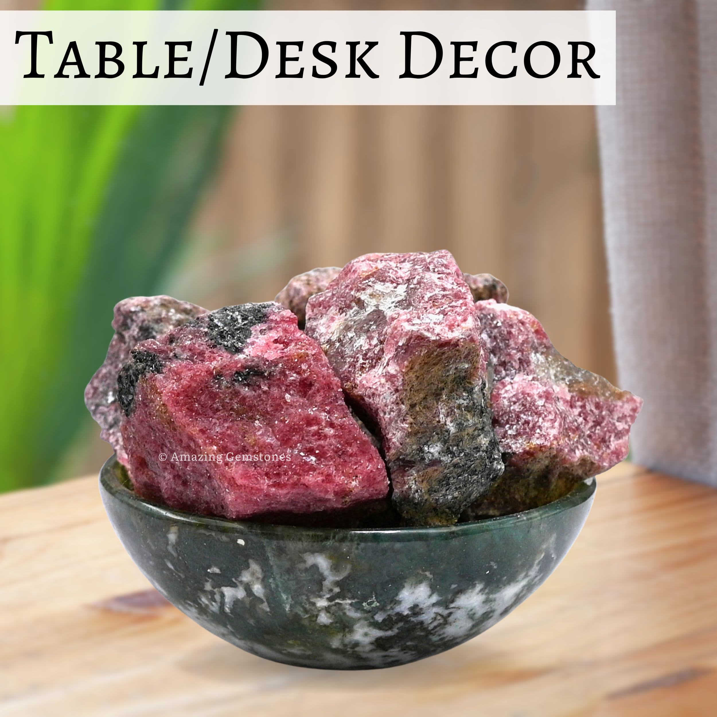 Amazing Gemstone rhodonite para tumbling, potencia la creatividad en proyectos de bricolaje.