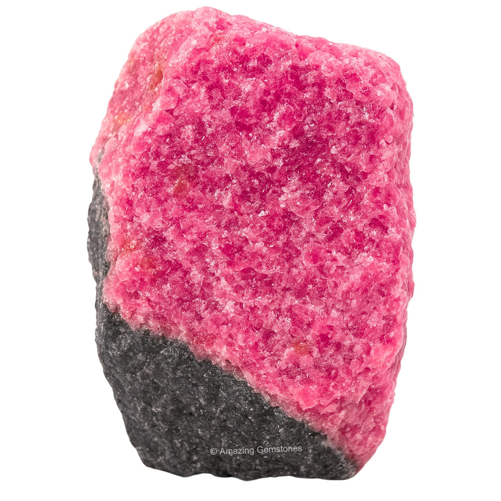 Amazing Gemstone rhodonite superficie natural, perfecto para prácticas de relajación y enfoque interior.