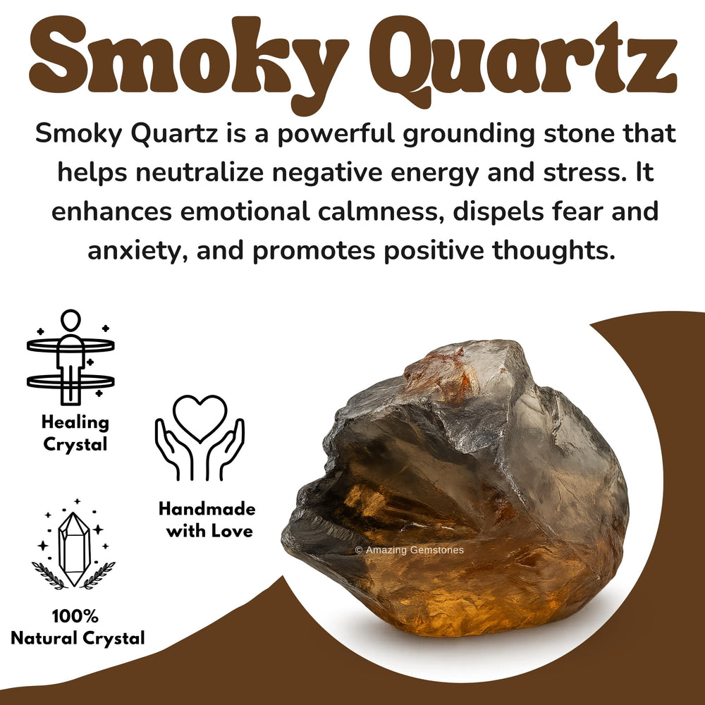Amazing Gemstone smoky quartz textured surface closeup suggesting stability and grounding use