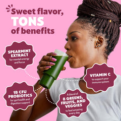 Amazing Grass Digestive Enzymes Probiotics bottle with capsules for gut-friendly blend