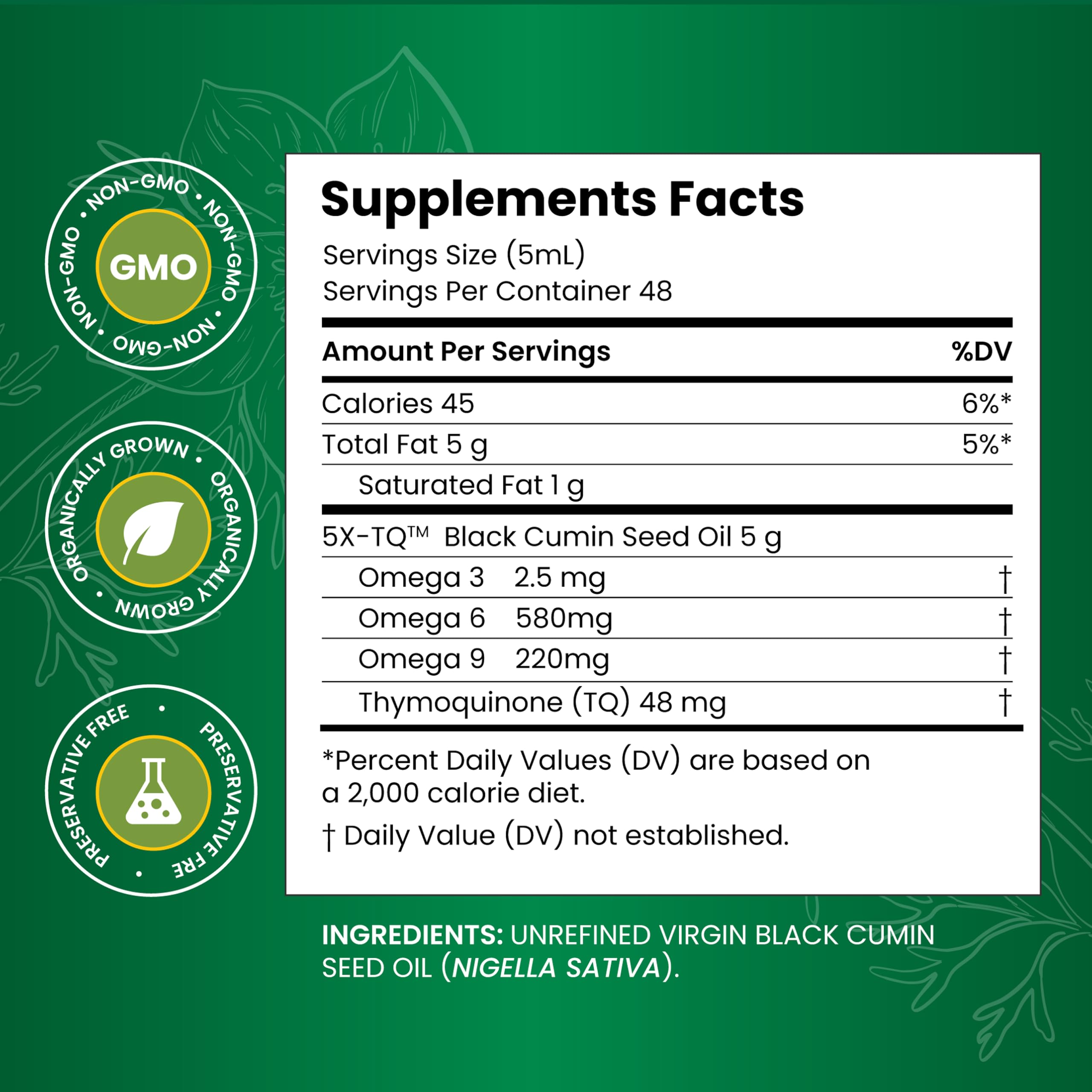 Amazing Herbs Black Seed Oil dropper close-up highlighting omega-rich formula.