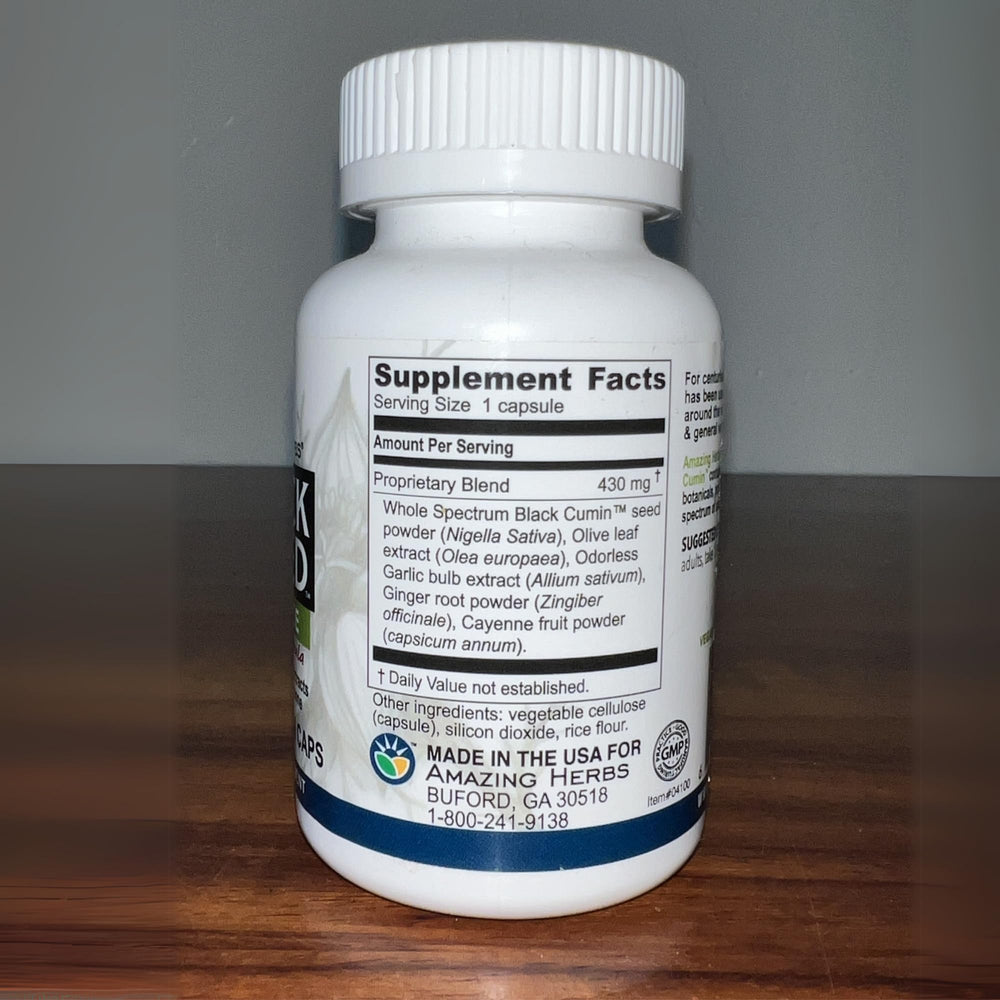 Daily-use capsules from Amazing Herbs for simple routine