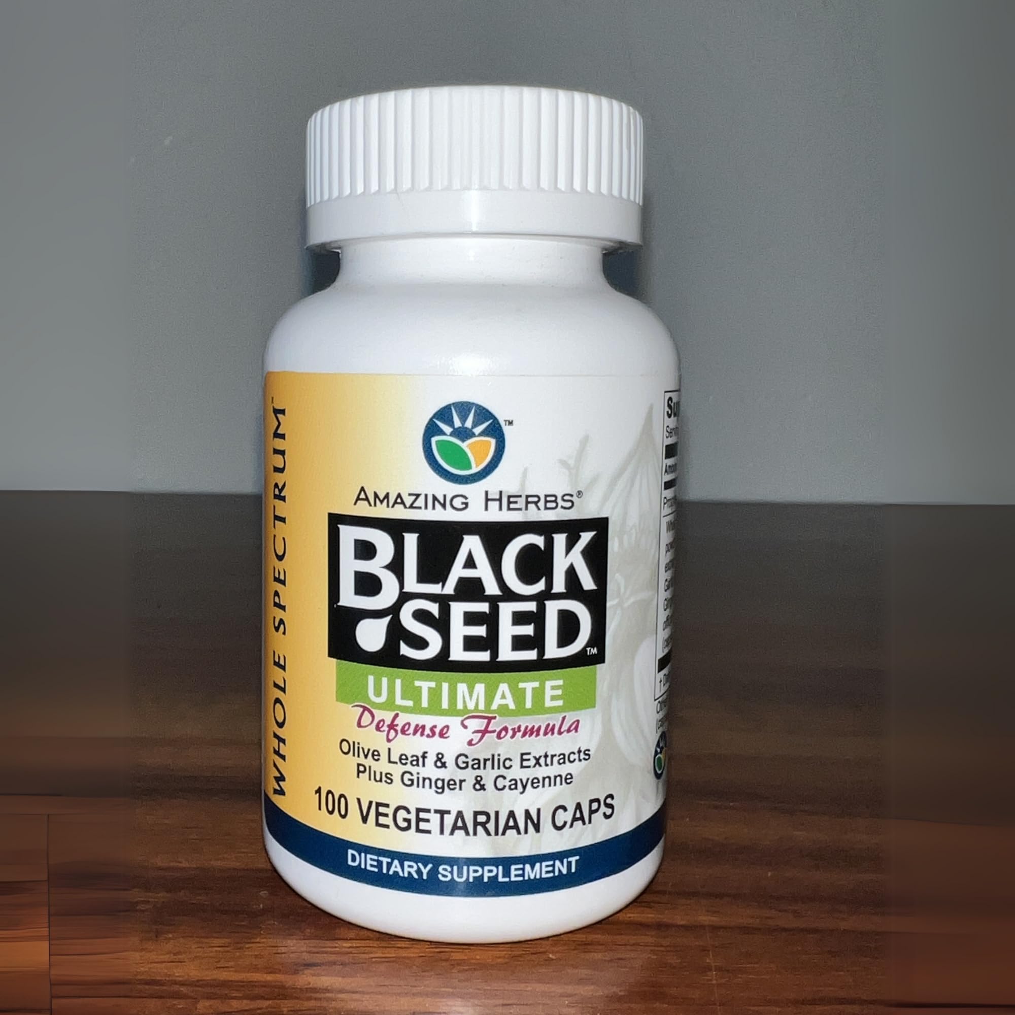 Packaging and information highlights from Amazing Herbs product