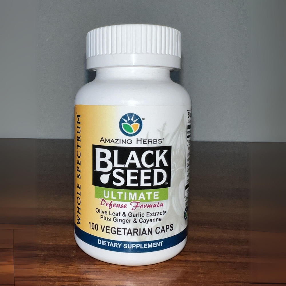 Packaging and information highlights from Amazing Herbs product