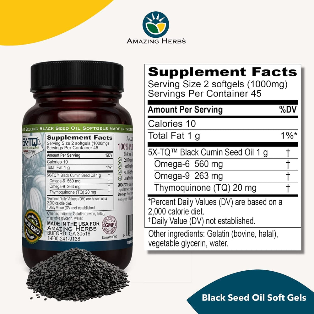 Amazing Herbs capsules close-up for immune support and energy.