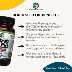 Amazing Herbs Black Seed Oil Capsules pack of two boxes for ongoing use.