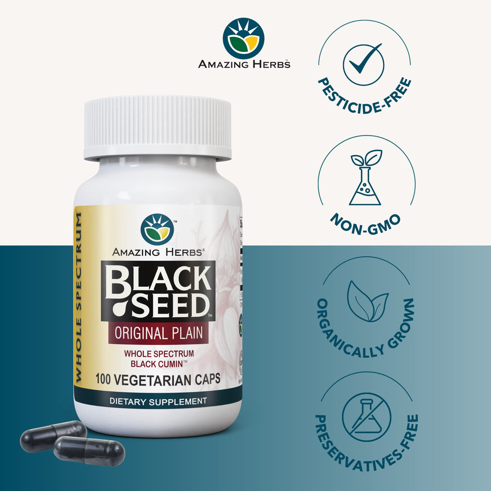 Amazing Herbs vegan gluten-free capsules demonstrate clean plant-based nutrition.