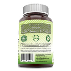 Amazing India Triphala label closeup highlighting natural detox support.