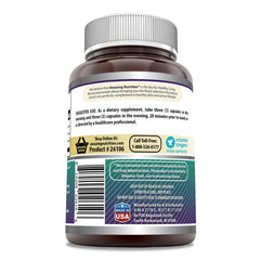 Amazing Nutrition Amazing Formulas bottle back label listing ingredients.