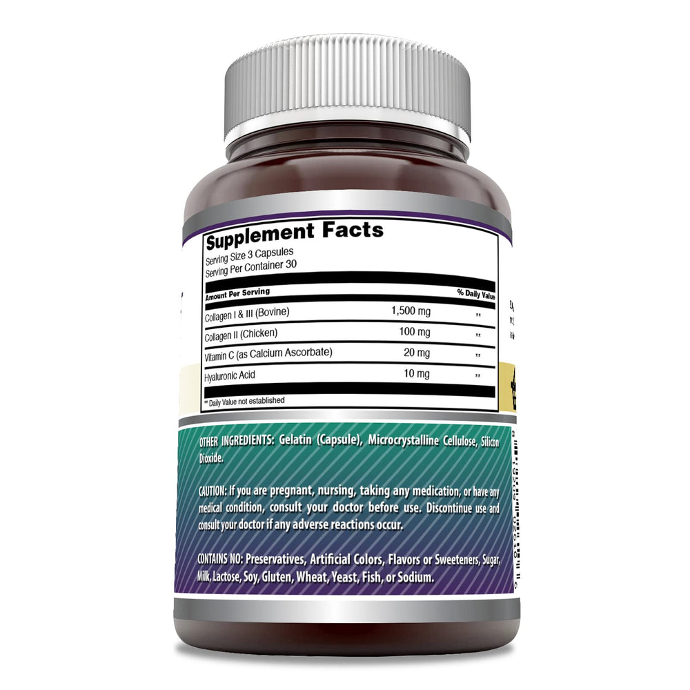 Amazing Nutrition Amazing Formulas capsules close-up showing easy-to-swallow size.