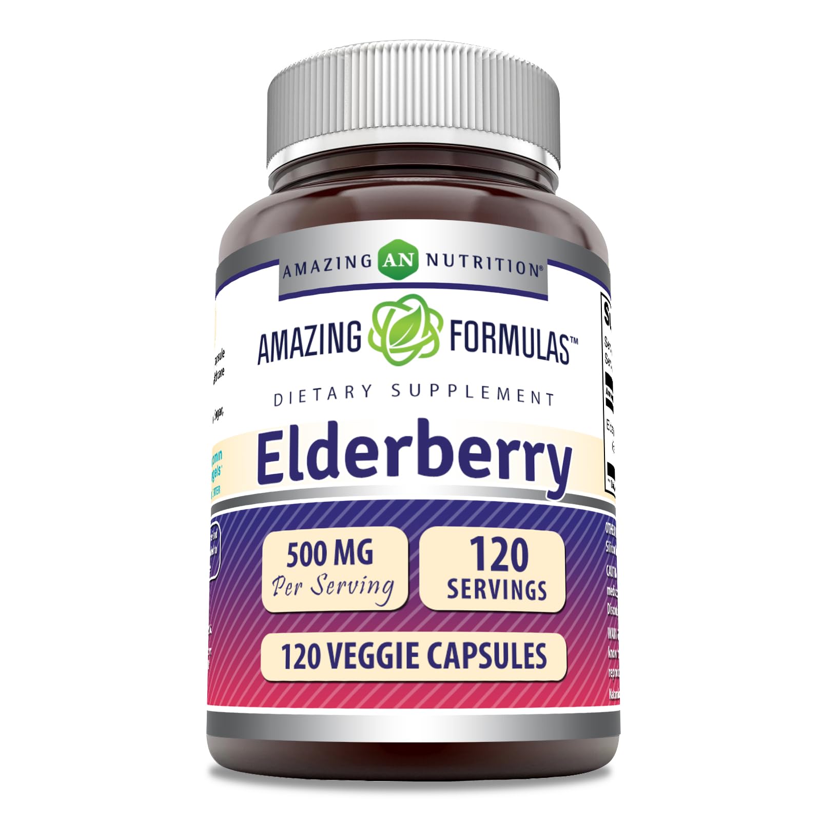 Amazing Nutrition Amazing Formulas Elderberry bottle front for daily wellness support