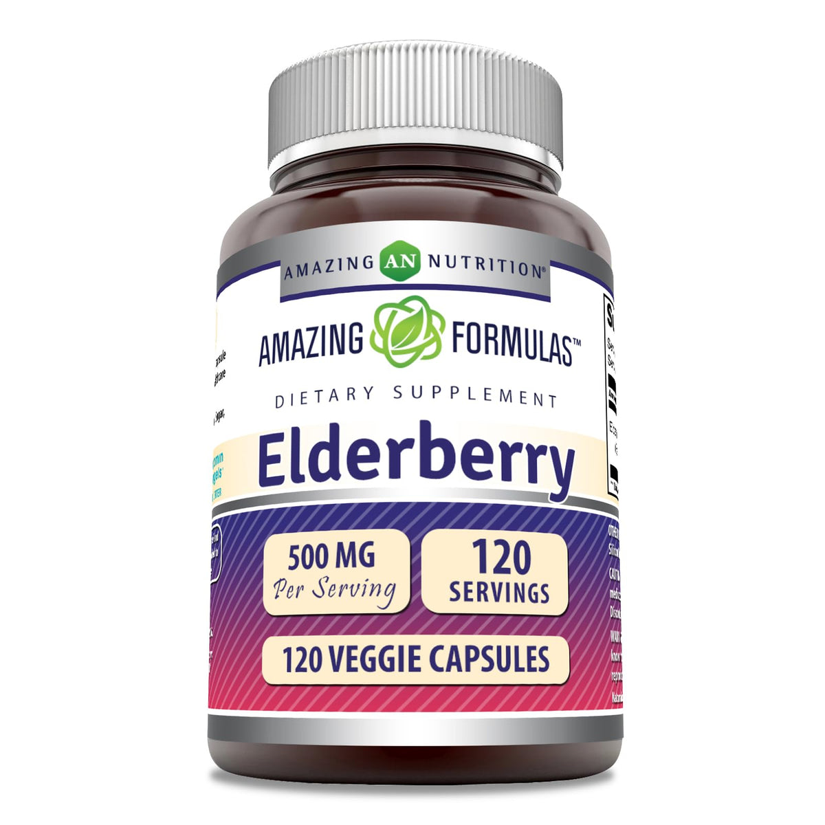 Amazing Nutrition Amazing Formulas Elderberry bottle front for daily wellness support